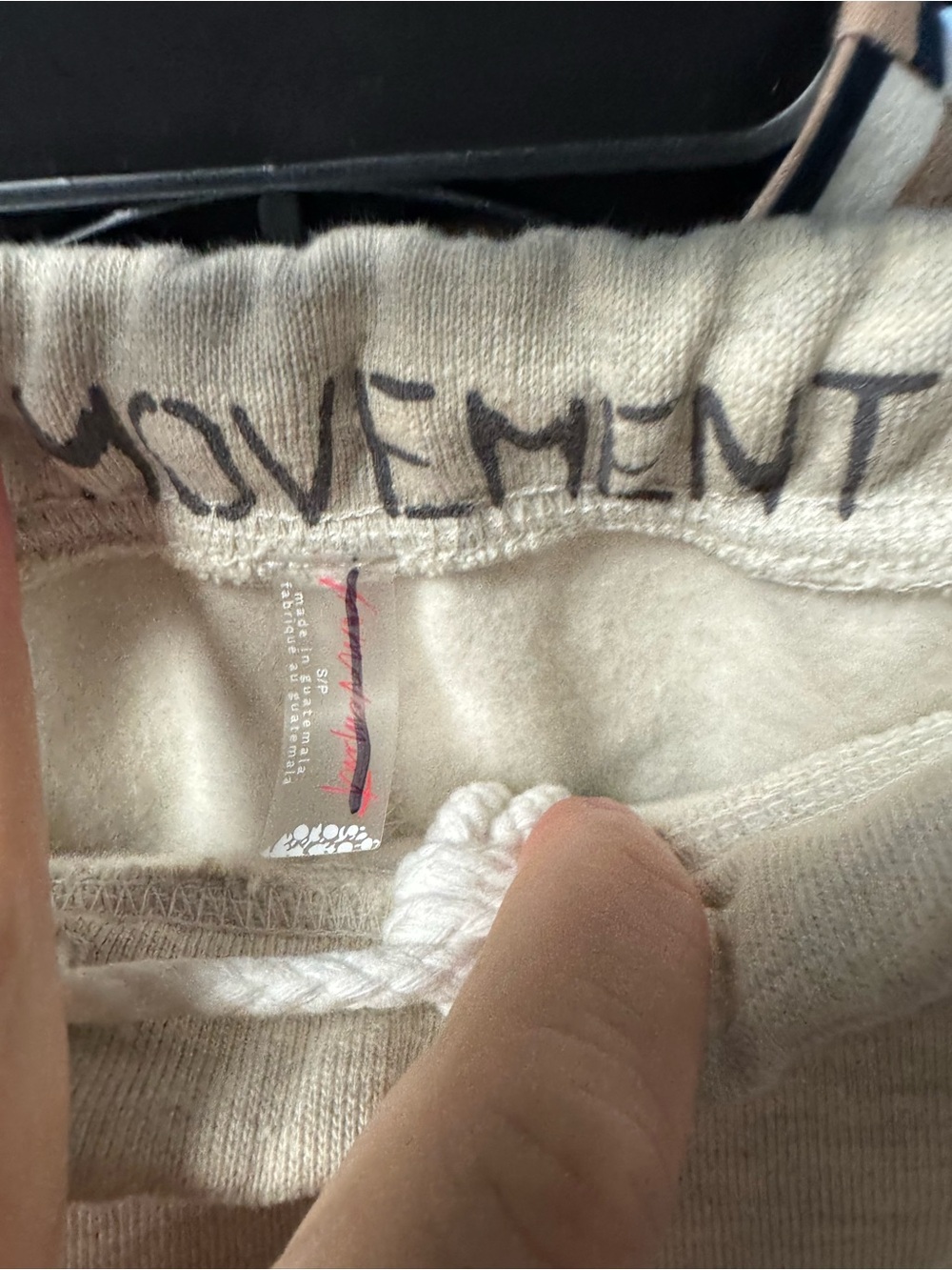 FP Movement For The Win Midi Short -Oatmeal Heather Black Logo NWOT Size RT $48 - Picture 8 of 8